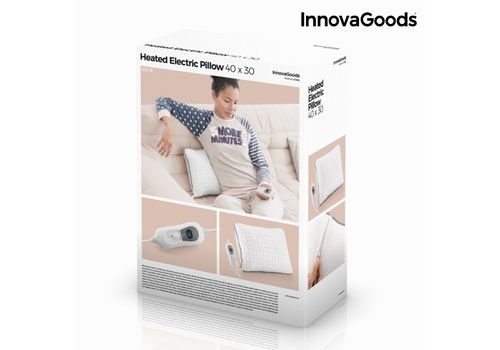 COUSSIN ÉLECTRIQUE INNOVAGOODS 40 X 30 CM 100W BLANC au meilleur prix au Maroc