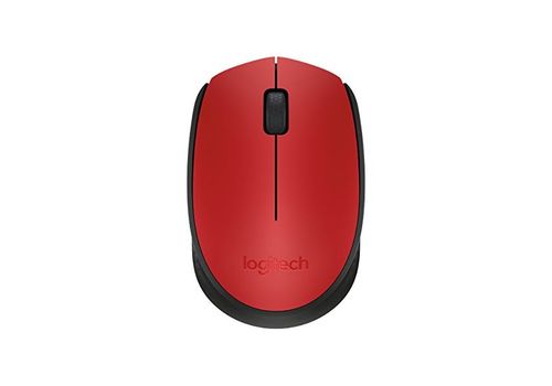 Souris sans-fil Logitech M171 1000 dpi Noir Rouge au meilleur prix au Maroc