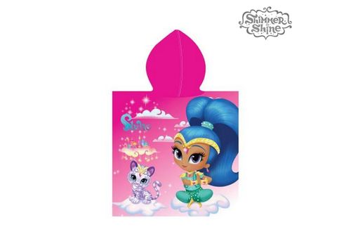 Serviette poncho avec capuche Shimmer and Shine 81094 au meilleur prix au Maroc