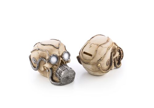 Tirelire Crâne avec Masque à Gaz Gadget and Gifts au meilleur prix au Maroc