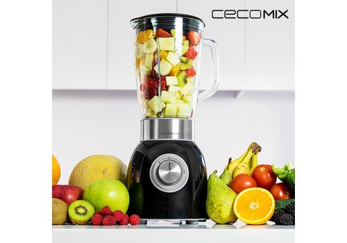 Mixeur en Verre Cecomix Titanium Black 4060 1000W au meilleur prix au Maroc