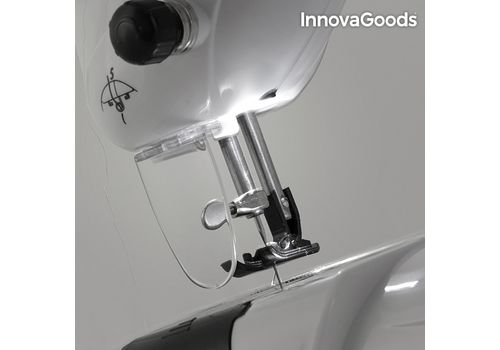 Machine à Coudre Compacte InnovaGoods 6 V 1000 mA Blanche au meilleur prix au Maroc