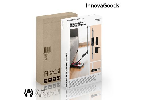Balai Electrique Rectangulaire InnovaGoods 7,2 V 700 mAh Gris Anthracite au meilleur prix au Maroc