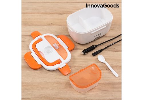 Gamelle Électrique pour Voitures InnovaGoods 40W 12 V Blanche Orange au meilleur prix au Maroc