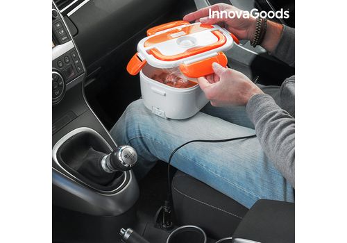 Gamelle Électrique pour Voitures InnovaGoods 40W 12 V Blanche Orange au meilleur prix au Maroc