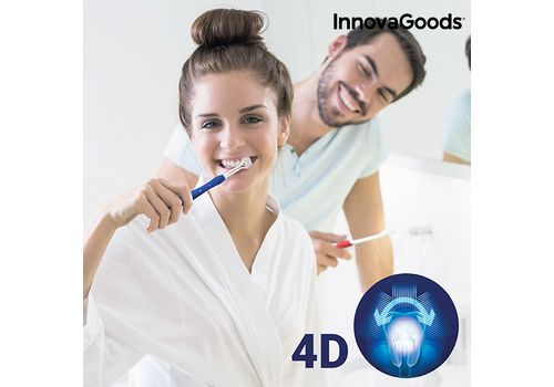Brosse à Dents 4D InnovaGoods (Pack de 2) au meilleur prix au Maroc