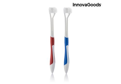 Brosse à Dents 4D InnovaGoods (Pack de 2) au meilleur prix au Maroc