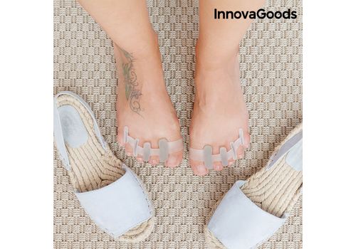 Séparateurs d'Orteils en gel Relaxants InnovaGoods (Pack de 2) au meilleur prix au Maroc