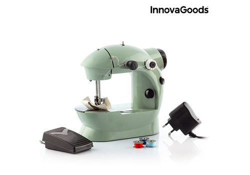 Machine à Coudre Mini InnovaGoods 6 V 800 mA Verte au meilleur prix au Maroc