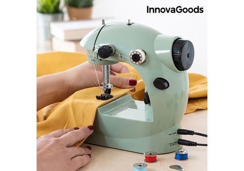 Machine à Coudre Mini InnovaGoods 6 V 800 mA Verte au meilleur prix au Maroc