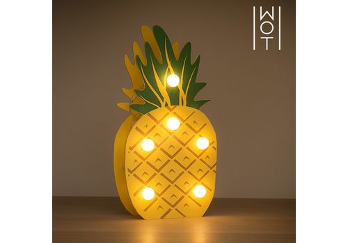 Ananas Décoratif en Bois Wagon Trend (6 LED) au meilleur prix au Maroc