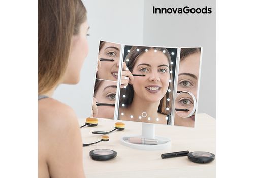 Miroir Grossissant LED 4 en 1 InnovaGoods au meilleur prix au Maroc