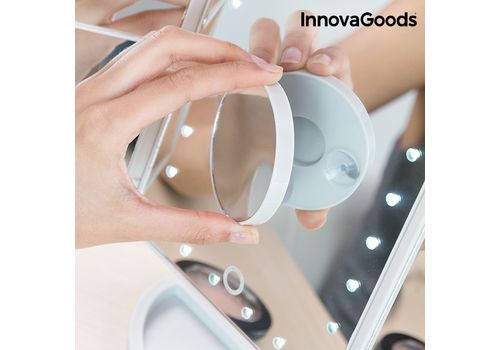 Miroir Grossissant LED 4 en 1 InnovaGoods au meilleur prix au Maroc
