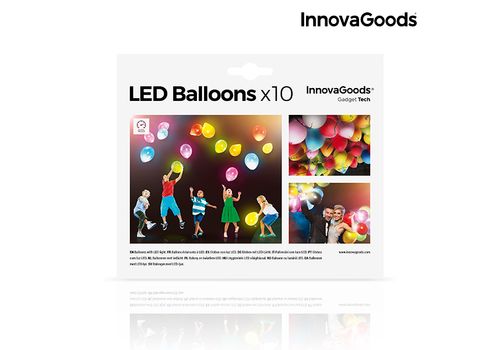 Globes avec LED InnovaGoods (Pack de 10) au meilleur prix au Maroc