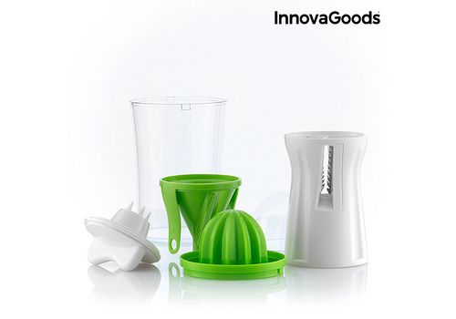 Coupe-Légumes et Presse-Agrumes 4 en 1 avec Livre de Recette InnovaGoods au meilleur prix au Maroc