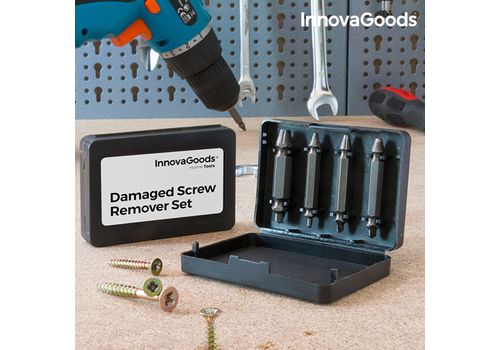 Forets pour Extraire Vis Endommagées InnovaGoods (Pack de 4) au meilleur prix au Maroc