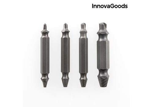 Forets pour Extraire Vis Endommagées InnovaGoods (Pack de 4) au meilleur prix au Maroc
