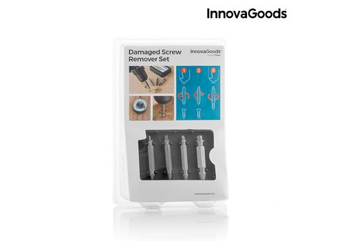Forets pour Extraire Vis Endommagées InnovaGoods (Pack de 4) au meilleur prix au Maroc