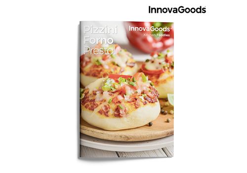 Four pour Mini Pizzas avec Livre de Recettes Presto ! InnovaGoods 700W Rouge Noir au meilleur prix au Maroc
