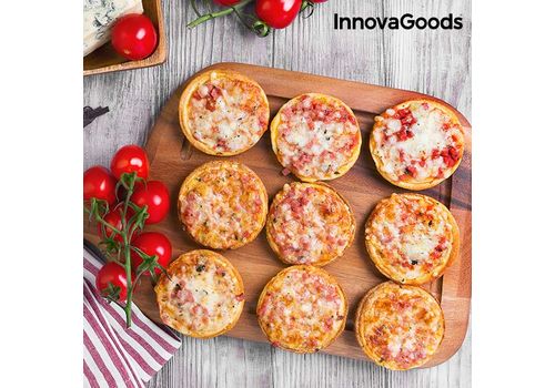 Four pour Mini Pizzas avec Livre de Recettes Presto ! InnovaGoods 700W Rouge Noir au meilleur prix au Maroc