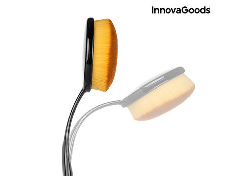 Ensemble de Brosses de Maquillage Professionnel Ovales InnovaGoods (11 Pièces) au meilleur prix au Maroc