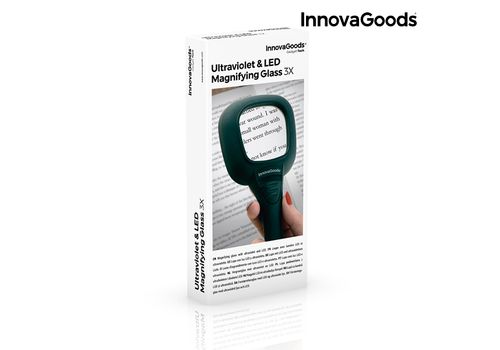 Loupe avec Lumière LED et Ultraviolette 3X InnovaGoods au meilleur prix au Maroc