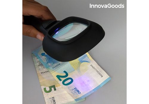 Loupe avec Lumière LED et Ultraviolette 3X InnovaGoods au meilleur prix au Maroc