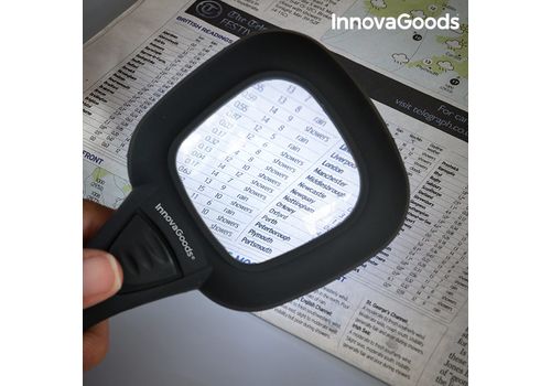 Loupe avec Lumière LED et Ultraviolette 3X InnovaGoods au meilleur prix au Maroc
