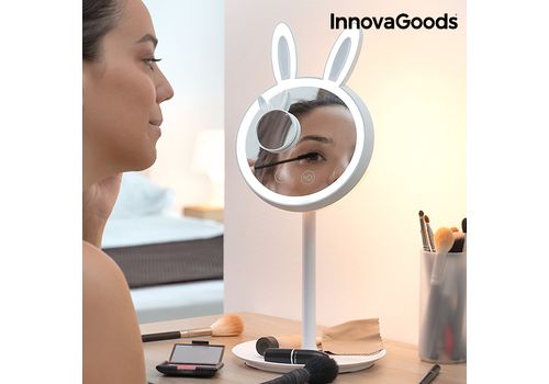 Miroir-Lampe LED pour se Maquiller 2 en 1 Mirrobbit InnovaGoods au meilleur prix au Maroc
