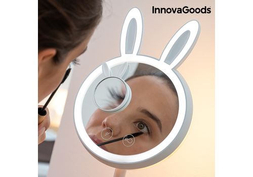 Miroir-Lampe LED pour se Maquiller 2 en 1 Mirrobbit InnovaGoods au meilleur prix au Maroc