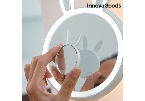 Miroir-Lampe LED pour se Maquiller 2 en 1 Mirrobbit InnovaGoods au meilleur prix au Maroc