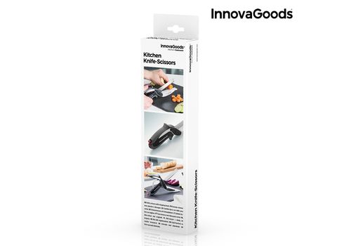 Couteau-Ciseau avec Mini Planche à Découper Intégrée InnovaGoods au meilleur prix au Maroc