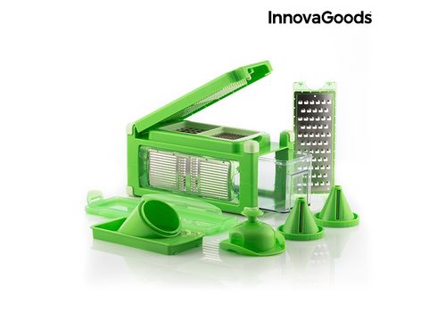 Coupe et Râpe Légumes 8 en 1 avec Livre de Recettes InnovaGoods au meilleur prix au Maroc