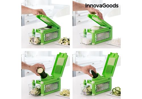 Coupe et Râpe Légumes 8 en 1 avec Livre de Recettes InnovaGoods au meilleur prix au Maroc