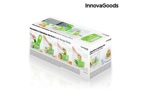 Coupe et Râpe Légumes 8 en 1 avec Livre de Recettes InnovaGoods au meilleur prix au Maroc