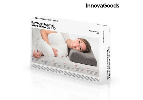 Oreiller Viscoélastique avec Charbon de Bambou InnovaGoods au meilleur prix au Maroc