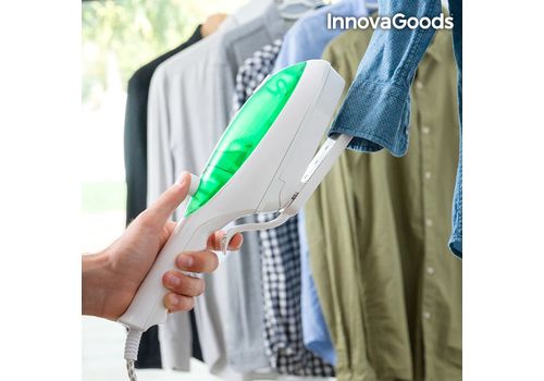 Fer à Vapeur Vertical InnovaGoods 800W Blanc et Vert au meilleur prix au Maroc
