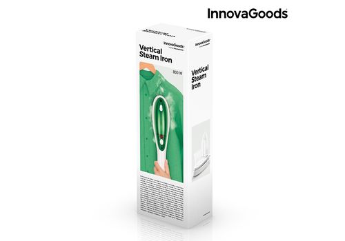 Fer à Vapeur Vertical InnovaGoods 800W Blanc et Vert au meilleur prix au Maroc