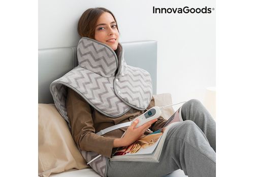 Coussin Électrique pour le Cou, les Épaules et le Dos InnovaGoods 60 x 90 cm 100W Gris au meilleur prix au Maroc