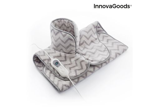 Coussin Électrique pour le Cou, les Épaules et le Dos InnovaGoods 60 x 90 cm 100W Gris au meilleur prix au Maroc