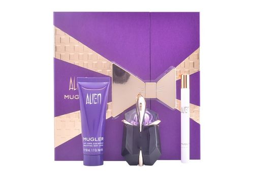 Set de Parfum Femme Alien Thierry Mugler (3 pcs) Violet au meilleur prix au Maroc