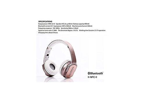 MH2 SODO - Casque Bluetooth 2en1 avec Microphone Haut-parleur + Radio + Appel téléphonique + Lecteur Carte Mémoire au meilleur prix au Maroc