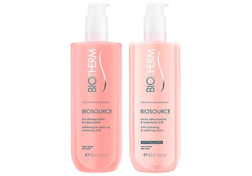 Set de Cosmétiques Femme Biosource Duo Biotherm (2 pcs) Peau sèche au meilleur prix au Maroc