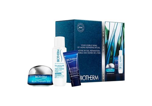 Set de Cosmétiques Femme Blue Therapy Eye Cream Biotherm (3 pcs) au meilleur prix au Maroc