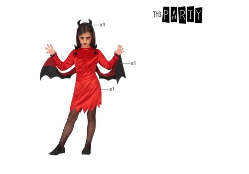 Déguisement pour Enfants Diablesse Rouge (3 Pcs) au meilleur prix au Maroc