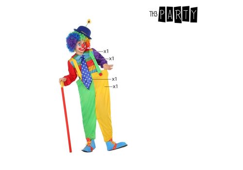 Déguisement pour Enfants Clown Vert Jaune (4 Pcs) au meilleur prix au Maroc