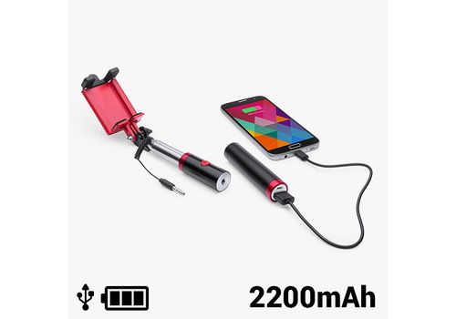 Perche Selfie avec Power Bank 2200 mAh 145200 au meilleur prix au Maroc