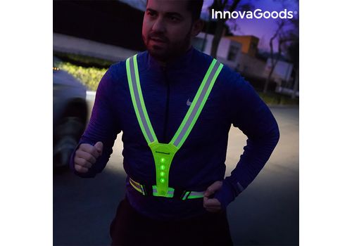 Harnais Réfléchissant avec LED pour Sportifs InnovaGoods au meilleur prix au Maroc