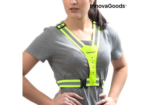 Harnais Réfléchissant avec LED pour Sportifs InnovaGoods au meilleur prix au Maroc