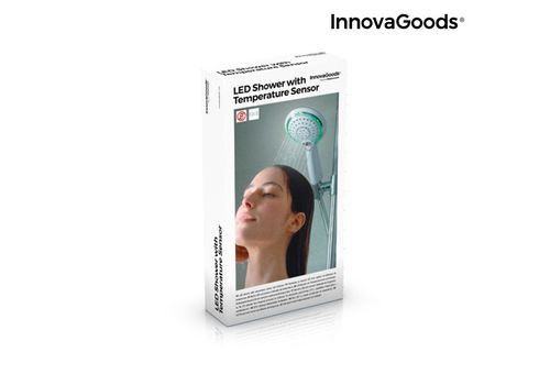 Douche LED avec Capteur et Indicateur de Température InnovaGoods au meilleur prix au Maroc